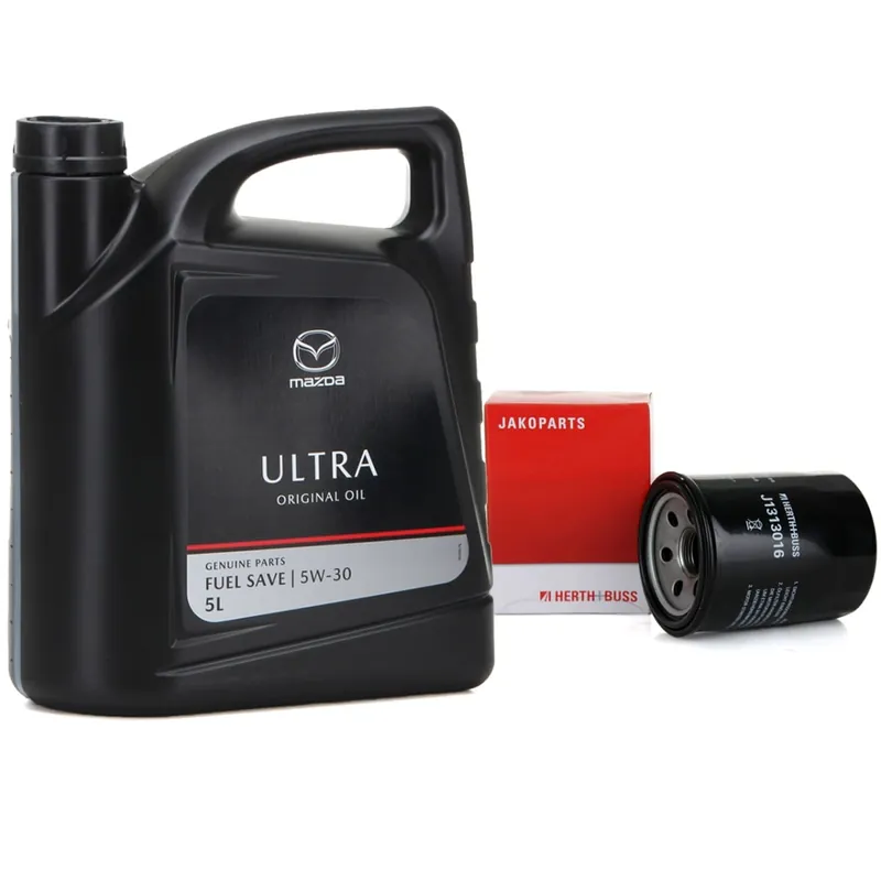 Set Ulei Motor Mazda Ultra 5W-30 5L 206485 + Filtru Ulei Herth+Buss Jakoparts Mazda Xedos 9 1993-2000 J1313016 Mazda Bestseller