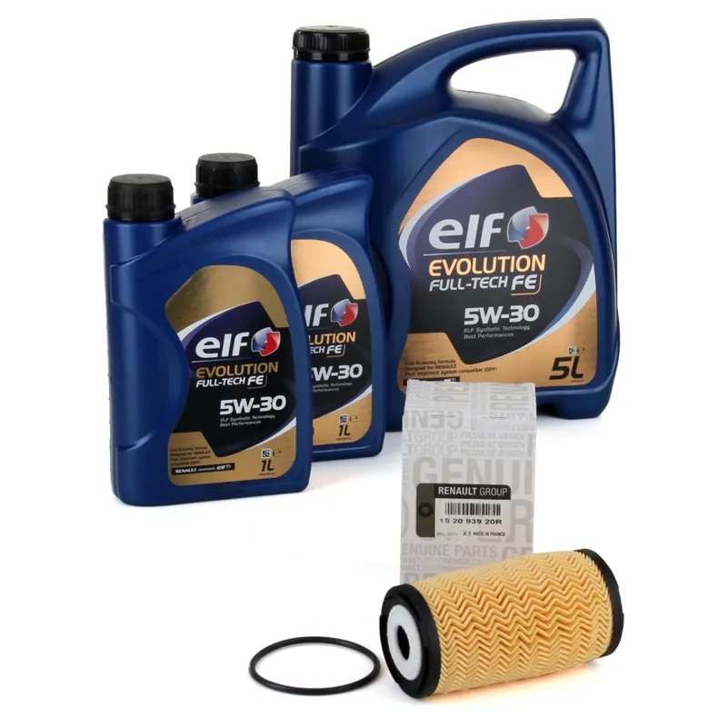 Preț redus Pachet Revizie Ulei Motor Elf Evolution Full Tech FE 5W-30 5L + 2 Buc 1L + Filtru Ulei Oe Renault Kadjar 2015 152093920R Elf