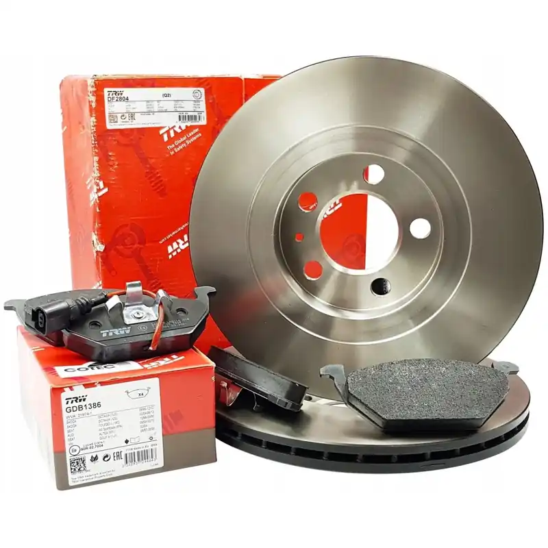 Preț mic Set 2 Buc Discuri Frana Fata + Set Placute Frana Fata Trw Volkswagen Golf Plus 2004-2013 2 Buc DF2804 + GDB1386 Trw