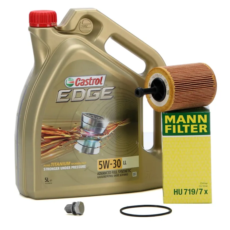 Set Ulei Motor Castrol Edge LL 5W-30 5L + Filtru Ulei Mann Filter HU719 7X + Buson Golire Baie Ulei Oe Volkswagen N90813202 Mann-Filter Cumpără acum