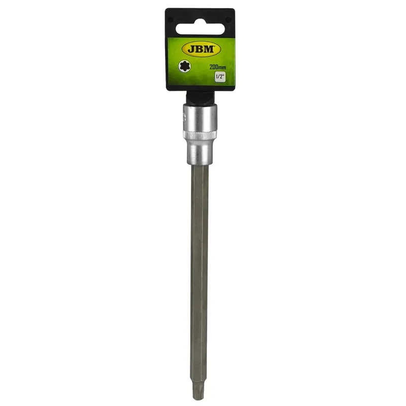 Tubulara 1 2 Cu Bit Torx Extralung 200 Mm T55 Jbm JBM Ofertă de sezon