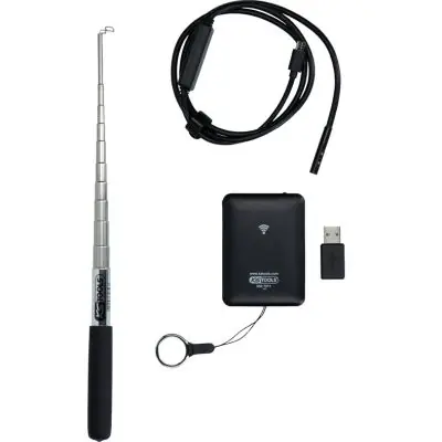 Set Videoscop Wi Fi Cu Diametru 6.0 Mm 0 Grade Sonda Camera Hd 90 Grade. Reversibil. 4 Piese KS TOOLS Livrare gratuită