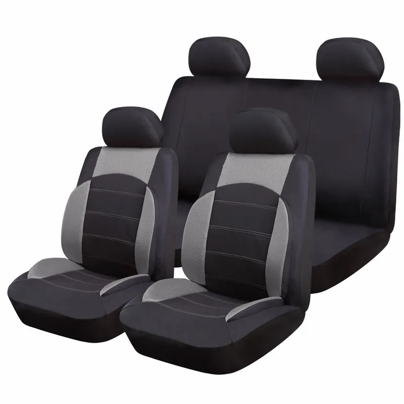 Huse Scaune Auto RoGroup Sport Line Gri, pentru bancheta rabatabila 9 bucati Promoție
