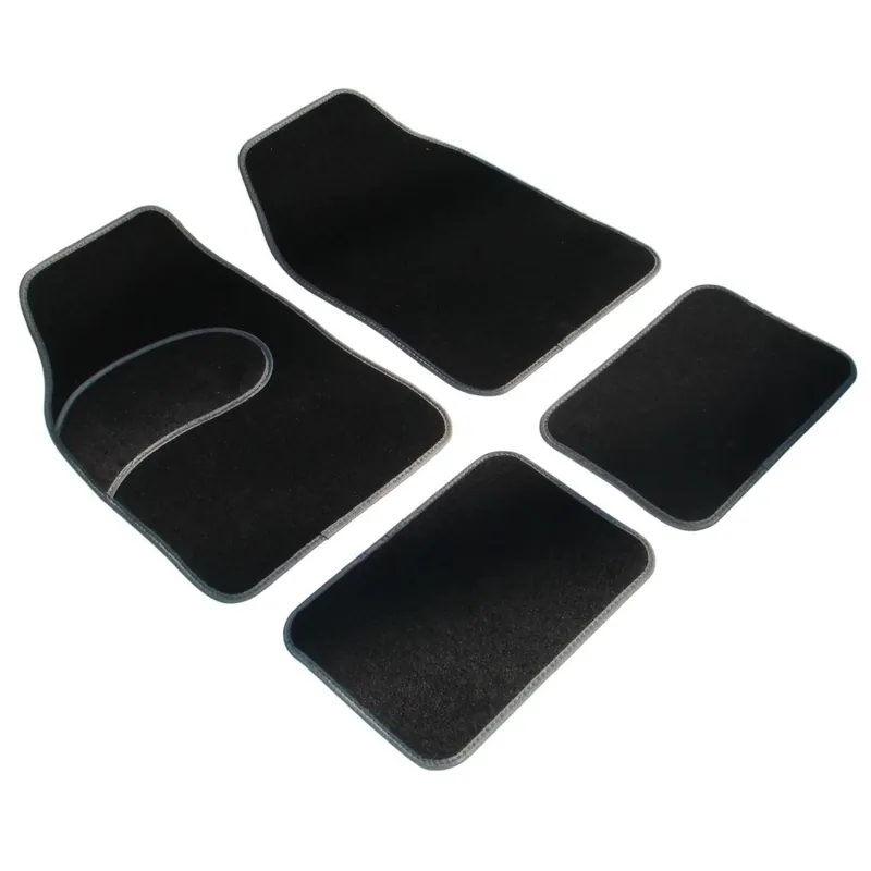 Set 4 covorase auto universale, RoGroup, mocheta bordurata, colorata Ofertă specială