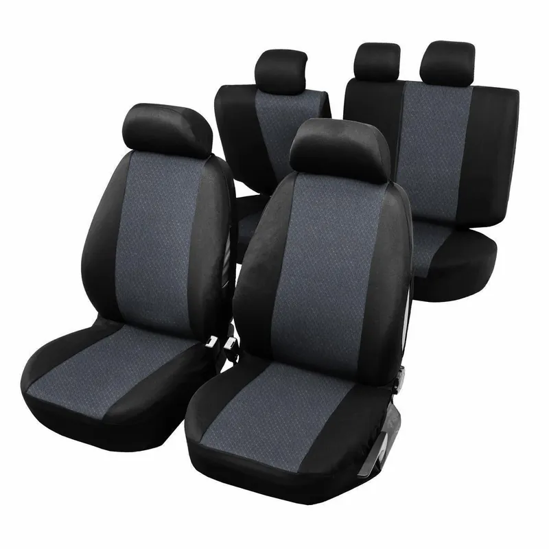 Popular Huse Scaune Auto RoGroup, cu fermoare bancheta rabatabila fractionata, 9 piese