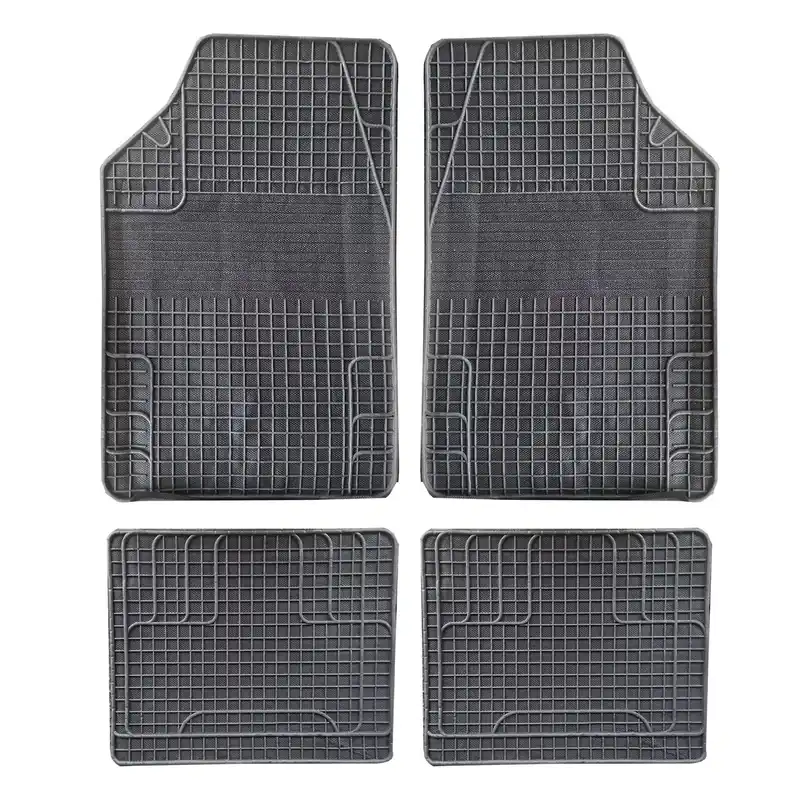 Set Covorase Auto Universale BERLIN, PVC, ajustabile, negru, 4 bucati Popular
