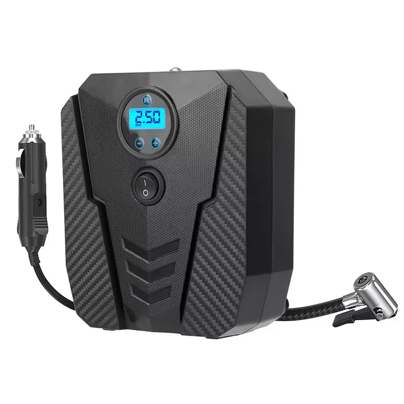 Compresor auto Siegbert, 12V, 10A , display digital cu LED, lungime cablu 3M, lampa de lucru Nu rata
