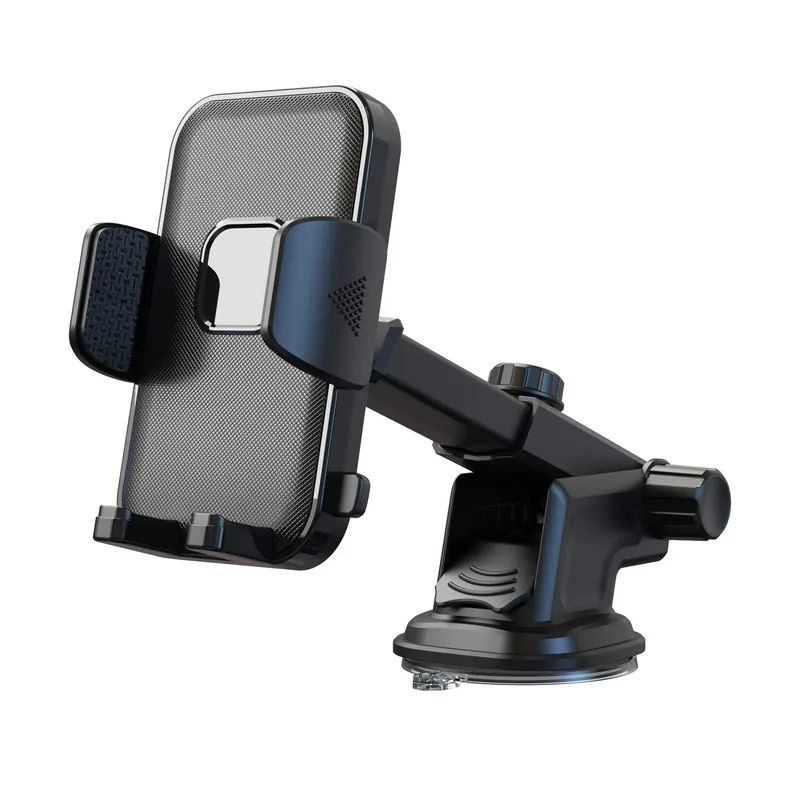 Suport auto pentru telefon Siegbert, montare pe parbriz sau bord, rotire 360°, universal, negru Preț promoțional