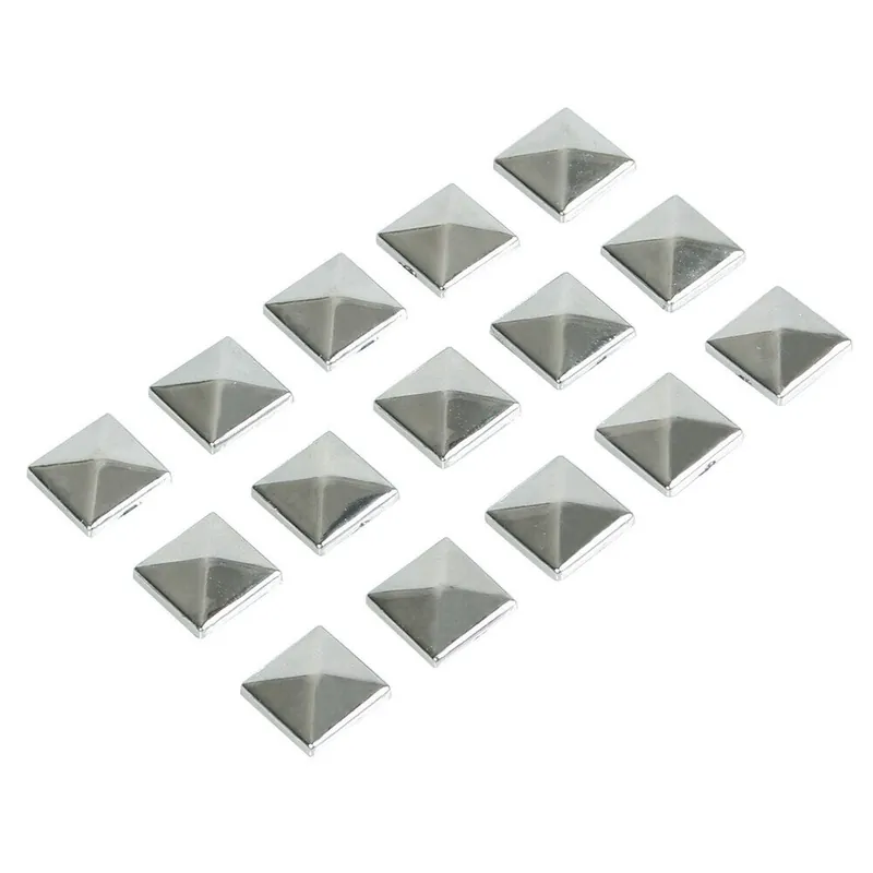 Retur ușor Accesorii cromate decorative, autoadezive, 10x10mm, 15 bucati