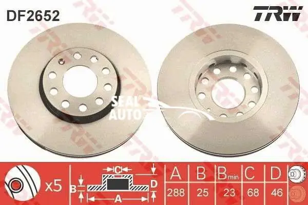 Nu rata Disc frana fata VW Passat B5.5 2000-2005 TRW DF2652