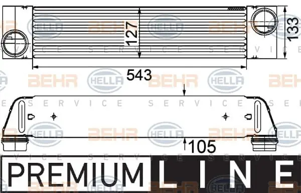 Chilipir Intercooler BMW seria 6 E63 2004-2010 3.0 diesel Hella