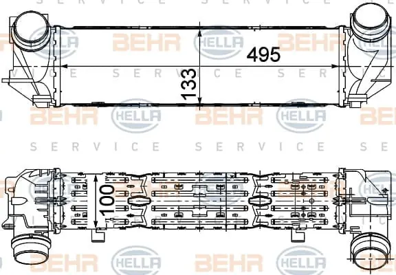 Ofertă de sezon Intercooler BMW seria 5 F10 2009-2016 2.0 benzina Hella