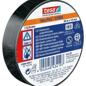 Cel mai vândut Banda izolatoare Tesa 53988 PVC 15/10 neagra