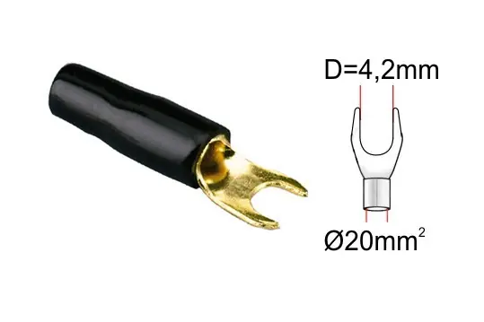 Calitate înaltă Furcă cablu ACV 30.4420-03 (1 buc) negru