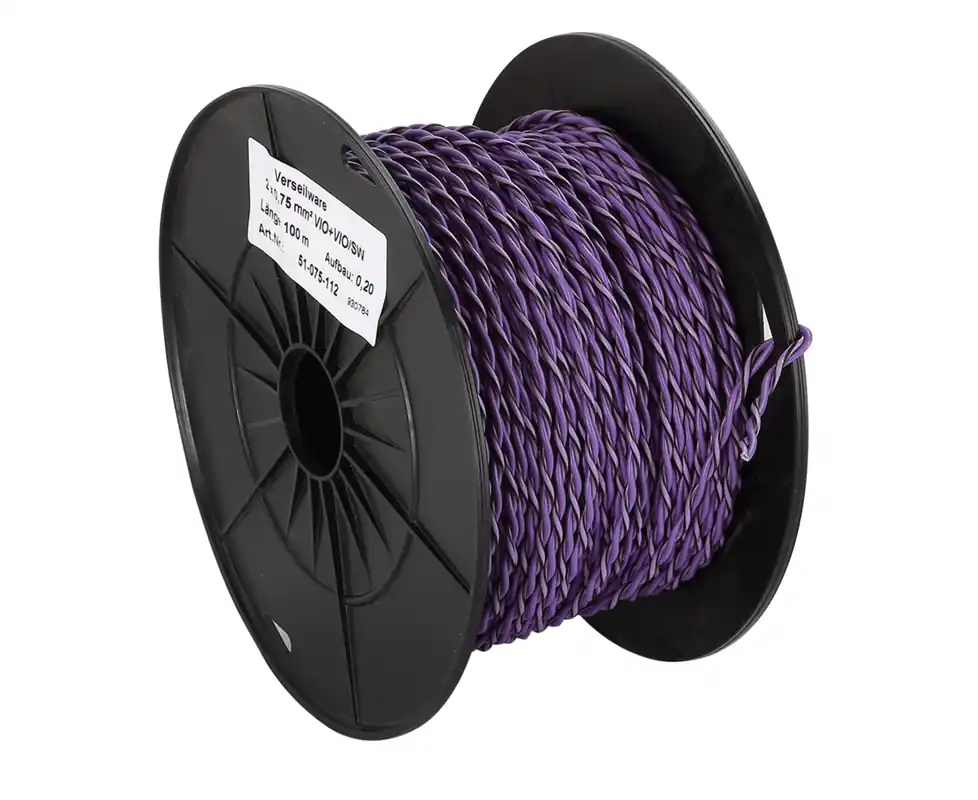 Cel mai vândut Cablu difuzor ACV FLRY Twisted purple/purple-black 075