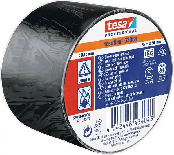 Super ofertă Banda izolatoare Tesa 53988 PVC 50/25 neagra