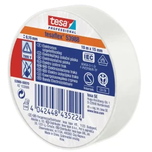 Super ofertă Banda izolatoare Tesa 53988 PVC 15/10 alb