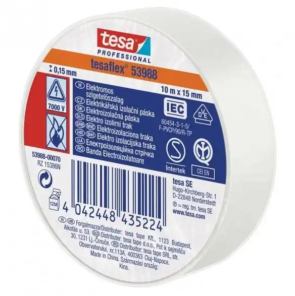 Promoție Banda izolatoare Tesa 53988 PVC 19/20 alb