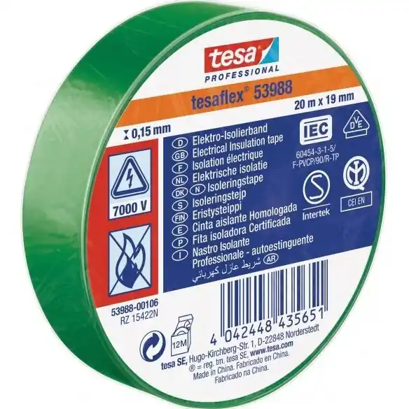 Reducere extra Banda izolatoare Tesa 53988 PVC 19/20 verde