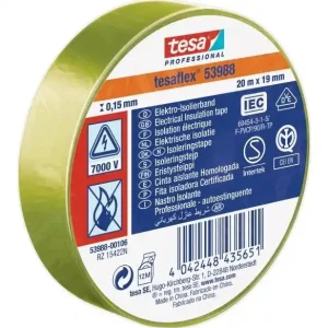 Banda izolatoare Tesa 53988 PVC 19/20 galben Ofertă de sezon