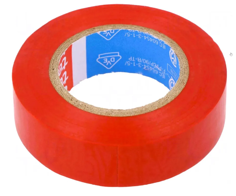 Banda izolatoare Tesa 53988 PVC 50/25 rosu Ofertă limitată