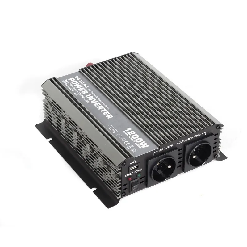 Convertor de tensiune de la 12V la 230V + USB, 1200W - CAR1200 Plată sigură