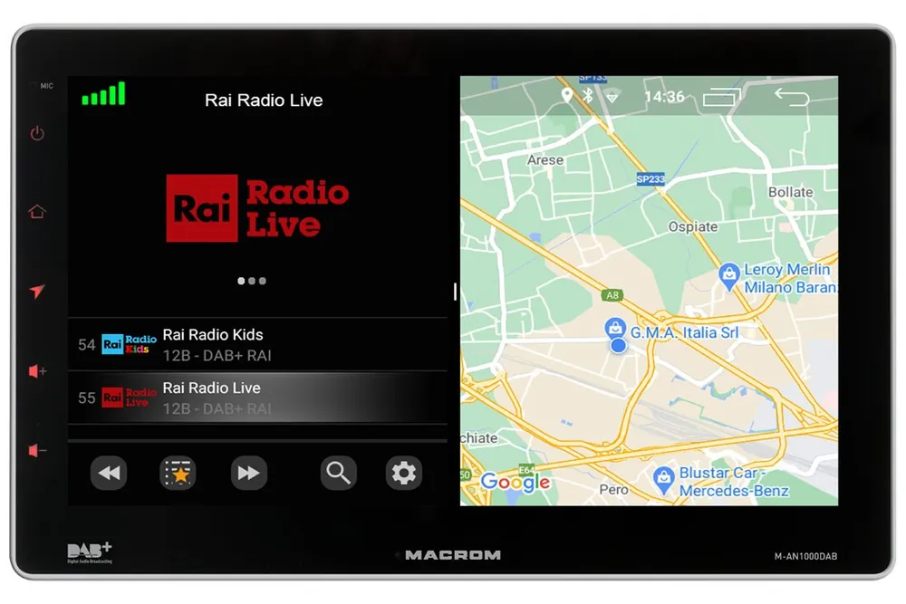 Radio auto Macrom M-AN1000DAB Reducere extra