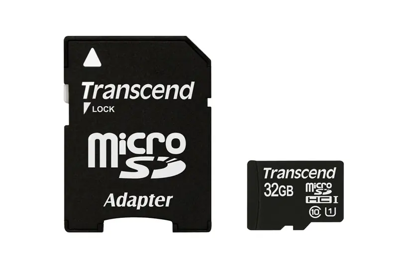Card de memorie Transcend de 32 GB + adaptor SD Reducere