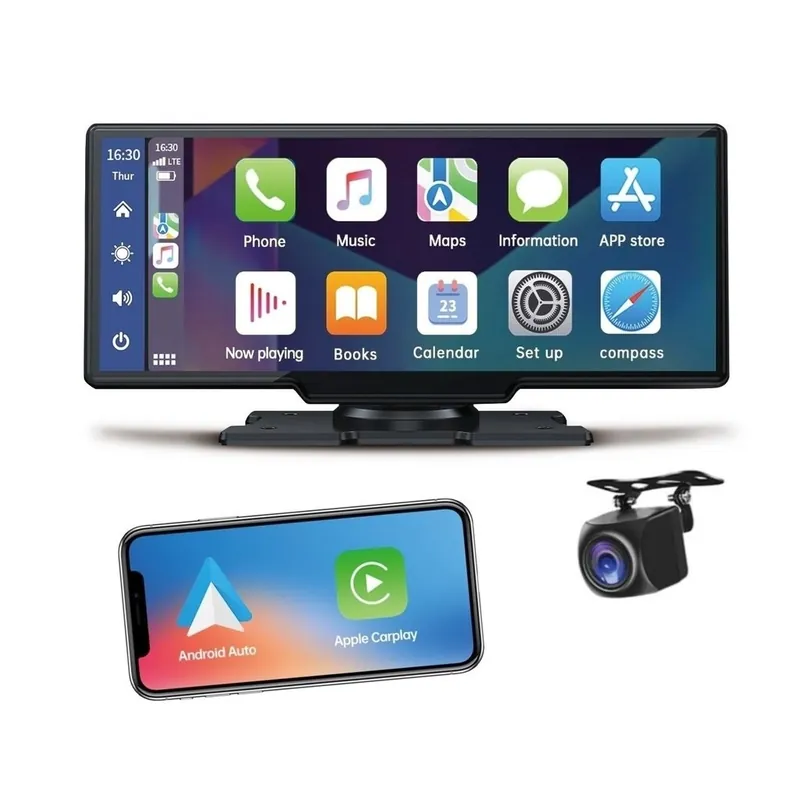 Ieftin Steelmate L07 ecran10” Apple CarPlay AndroidAuto oglindire, 2K+FHD DVR