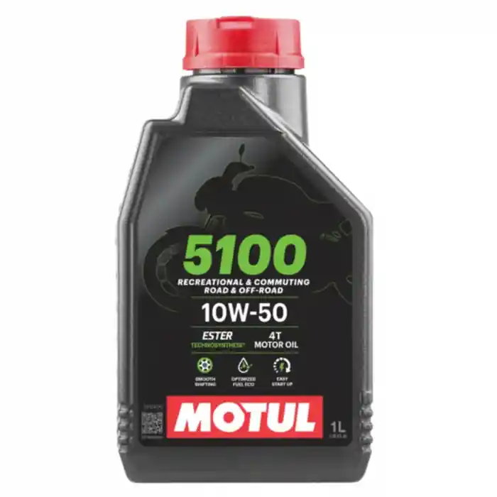 Ulei motor Motul 5100, 10W50 Ester 4T, Sintetic, 1L Plată securizată